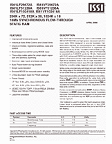 DataSheet IS61LF25672A pdf